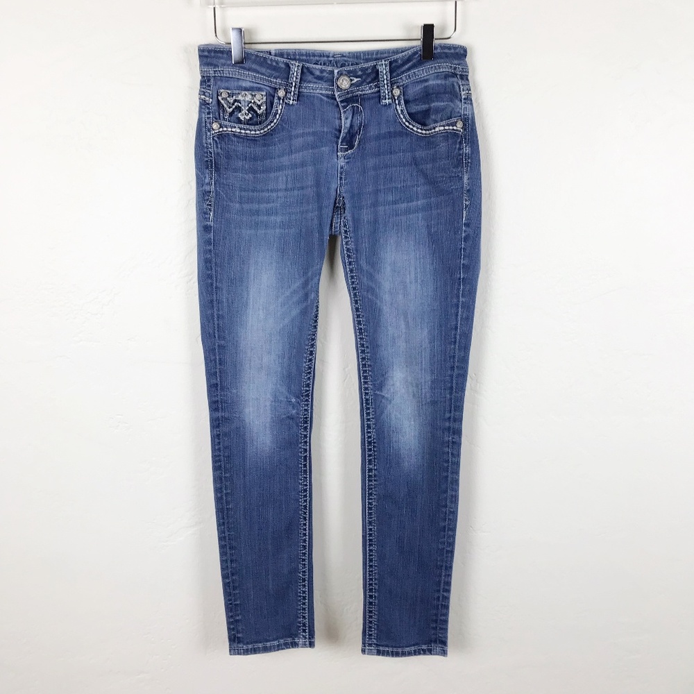 Grace in LA Jeans Cheeky Destroyed Bling - 28